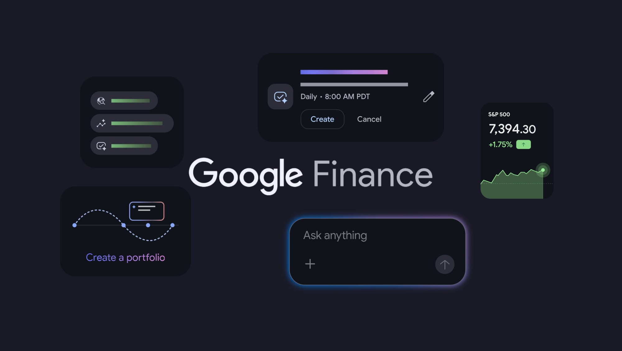 Google Finance returns to Android with an AI research assistant built in